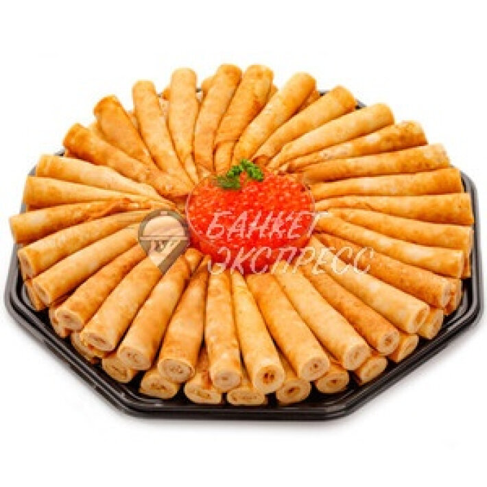 Блинчики с красной икрой