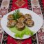 Шампиньоны, фаршированные сыром (весовое блюдо)