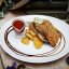 Карп жареный с картофелем