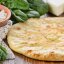 Закрытый пирог с творогом и зеленью