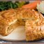Закрытый пирог с капустой и яйцом