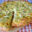 Пирог с грибами, зелёным луком, укропом и картофелем