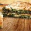 Закрытый пирог с сыром и зеленью