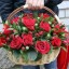 Большая корзина Бордо с альстромерией