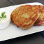 Оладьи картофельные, фаршированные мясом