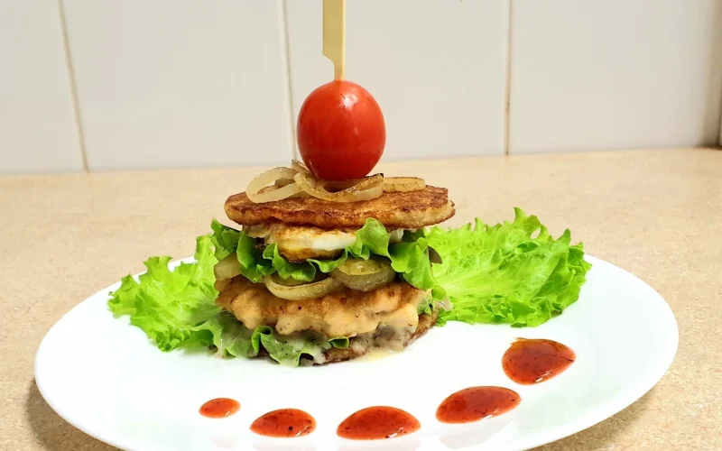 Дранбургер  с курицей