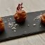 Профитроли с начинкой из креветок и бекона