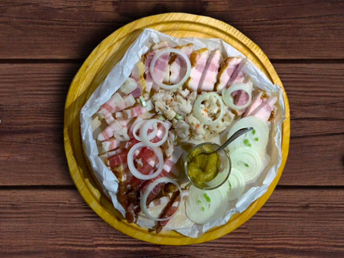 Закуска «Сало, чтоб свисало»