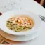 Крем-суп из белых грибов с соусом Песто и гренками