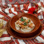 Вареники с картофелем, шпиком, жареным луком, копчёной грудинкой и укропом