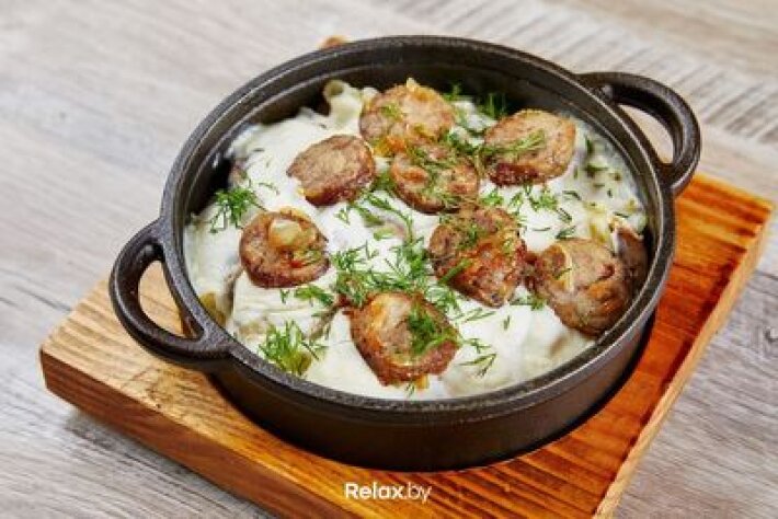 Драники с мачанкой