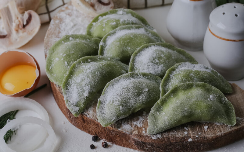 Вареники с картофелем, грибами и луком (замороженные)