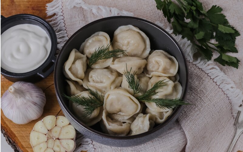 Пельмени со свининой и говядиной