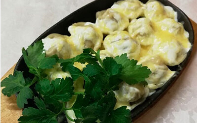 Пельмени запечённые