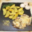 Бедро цыплёнка с печёным картофелем