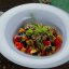 Тёплый Азиатский салат с курицей