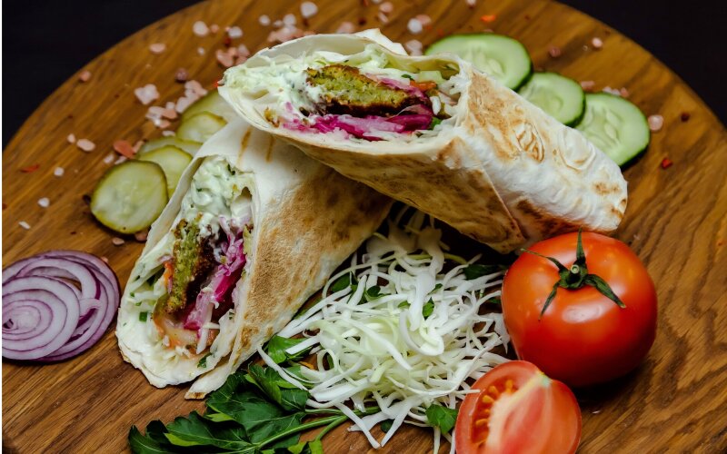 Шаурма «Вегетарианская» с фалафелем