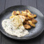 Филе цыплёнка с ньокками и грибным соусом
