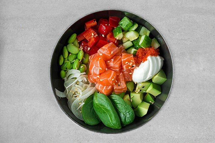 По́ке Боул с лососем