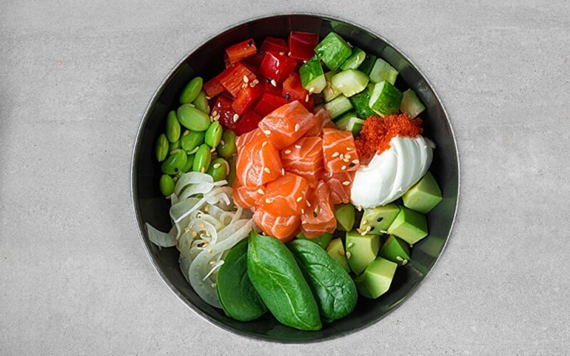 По́ке Боул с лососем