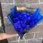 Букет из 35 синих ромашек (5 веток хризантем)