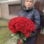 Букет из 51 красной розы 60 см