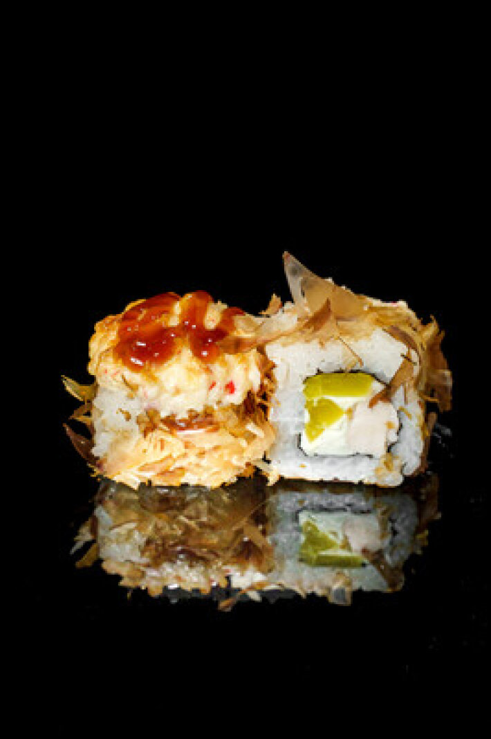 Запечённый ролл «Курица с такуаном»