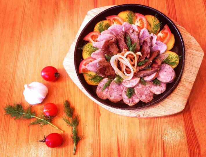 Сковородочка «Три мяса»