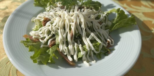 Салат с языком