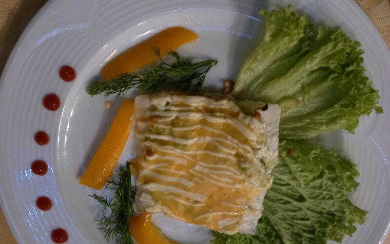 Скумбрия запечённая с цукини