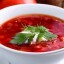 Борщ Домашний с курицей и сметаной