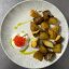 Печёный картофель со сметаной и икрой