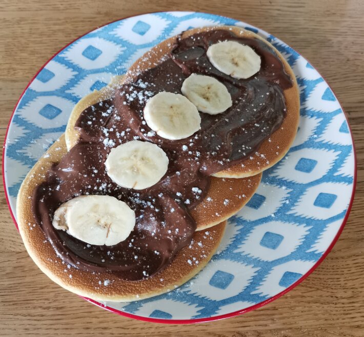 Панкейки с нутеллой