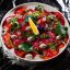 Карпаччо из форели
с соусом Блю-чиз и лимонным гелем