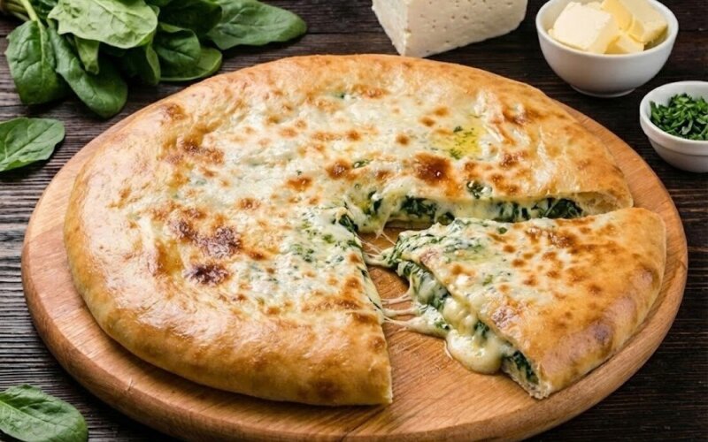 Пирог со шпинатом и сыром