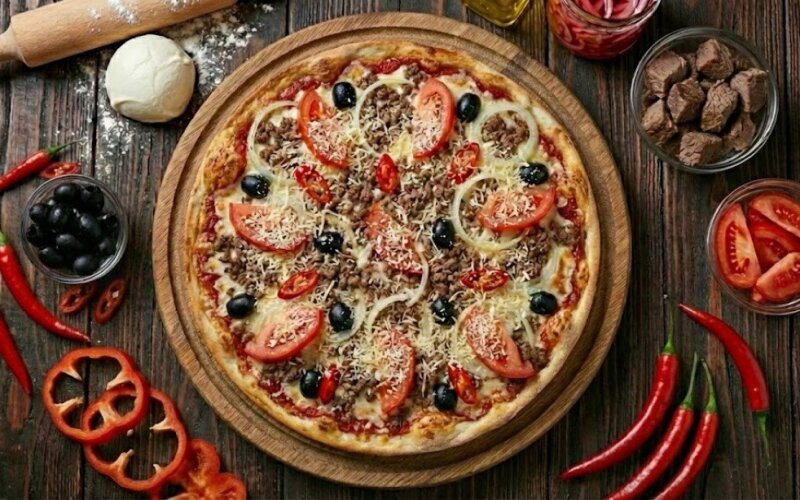 Пицца «Сицилийская», острая