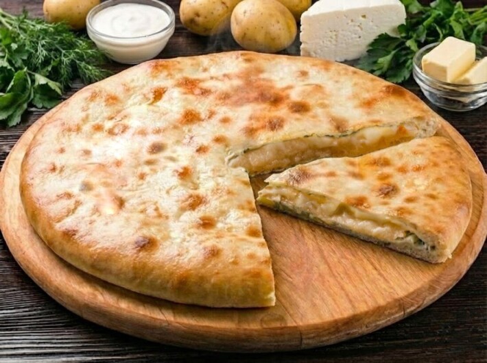 Пирог с картофелем и сыром