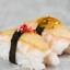 Нигири с креветкой и грушей