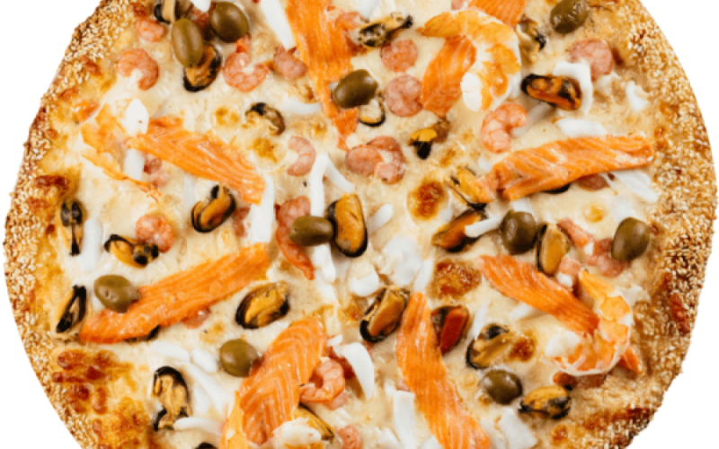 Пицца с морской начинкой (выбери ингредиенты)