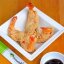 Кунжутные жареные креветки