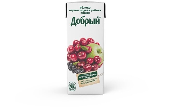 Нектар «Добрый» яблоко, ч/р, вишня