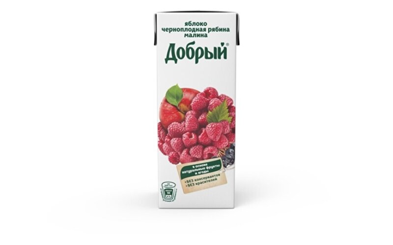 Нектар «Добрый» яблоко, ч/р, малина
