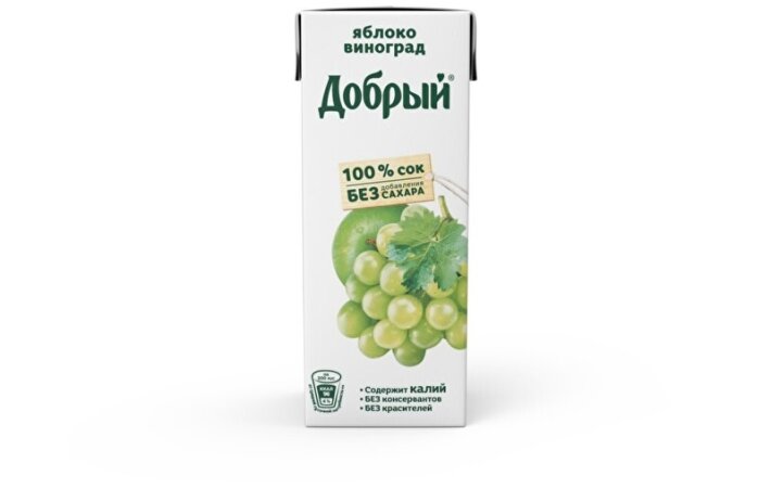 Сок «Добрый» яблоко-виноград