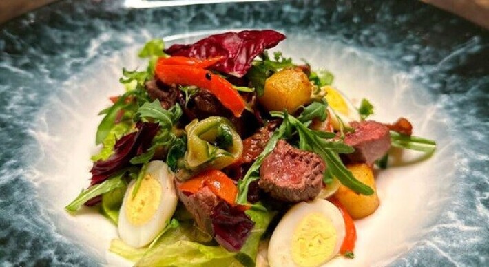 Салат с говядиной