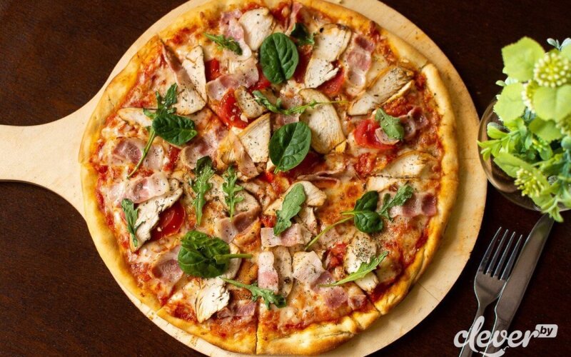 Пицца «Цыпленок-руккола»