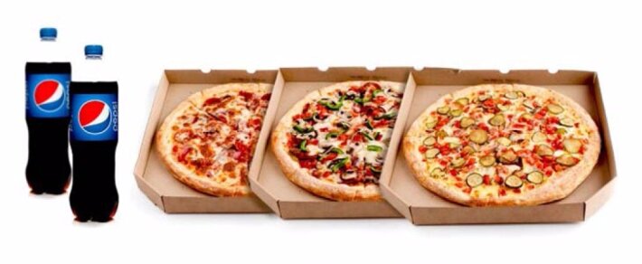 Комбо 2 (пицца 3 шт)