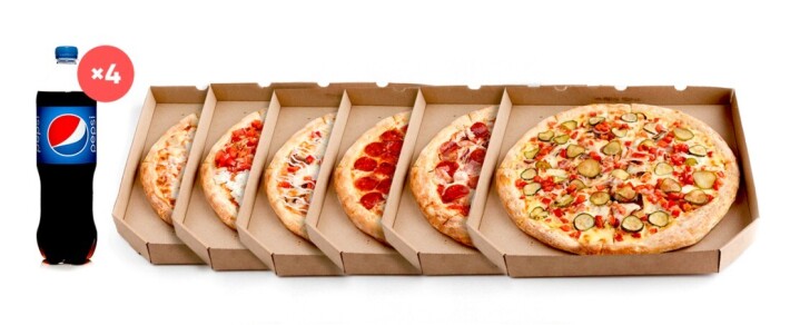 Мега комбо (пицца 6 шт)