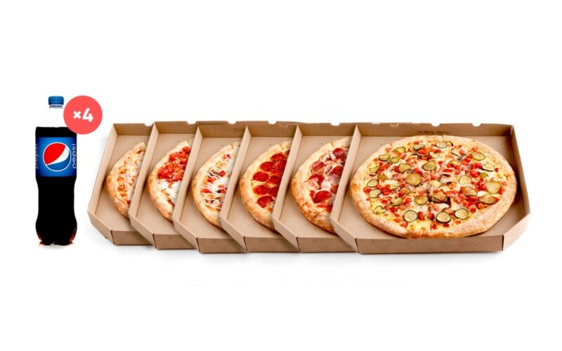 Мега комбо (пицца 6 шт)