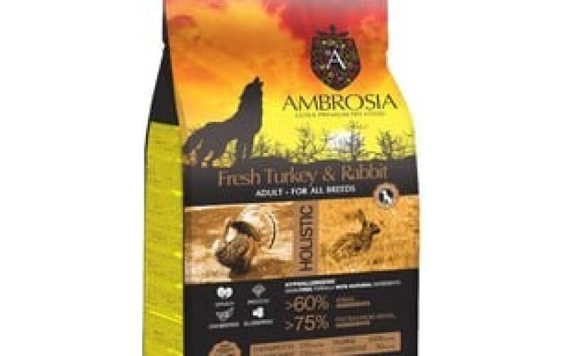 Сухой корм для собак Ambrosia Adult All Breeds Fresh Turkey & Rabbit (для всех пород с индейкой и кроликом) Франция