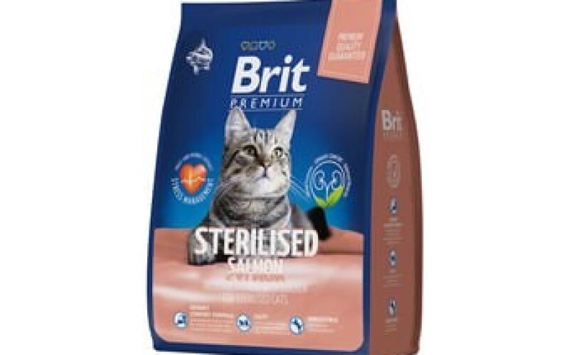 Brit Premium Cat Sterilized Salmon and Chicken (для стерилизованных кошек с лососем и курицей) Россия